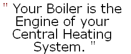 " Your Boiler is the 
Engine of your 
Central Heating 
 System. "